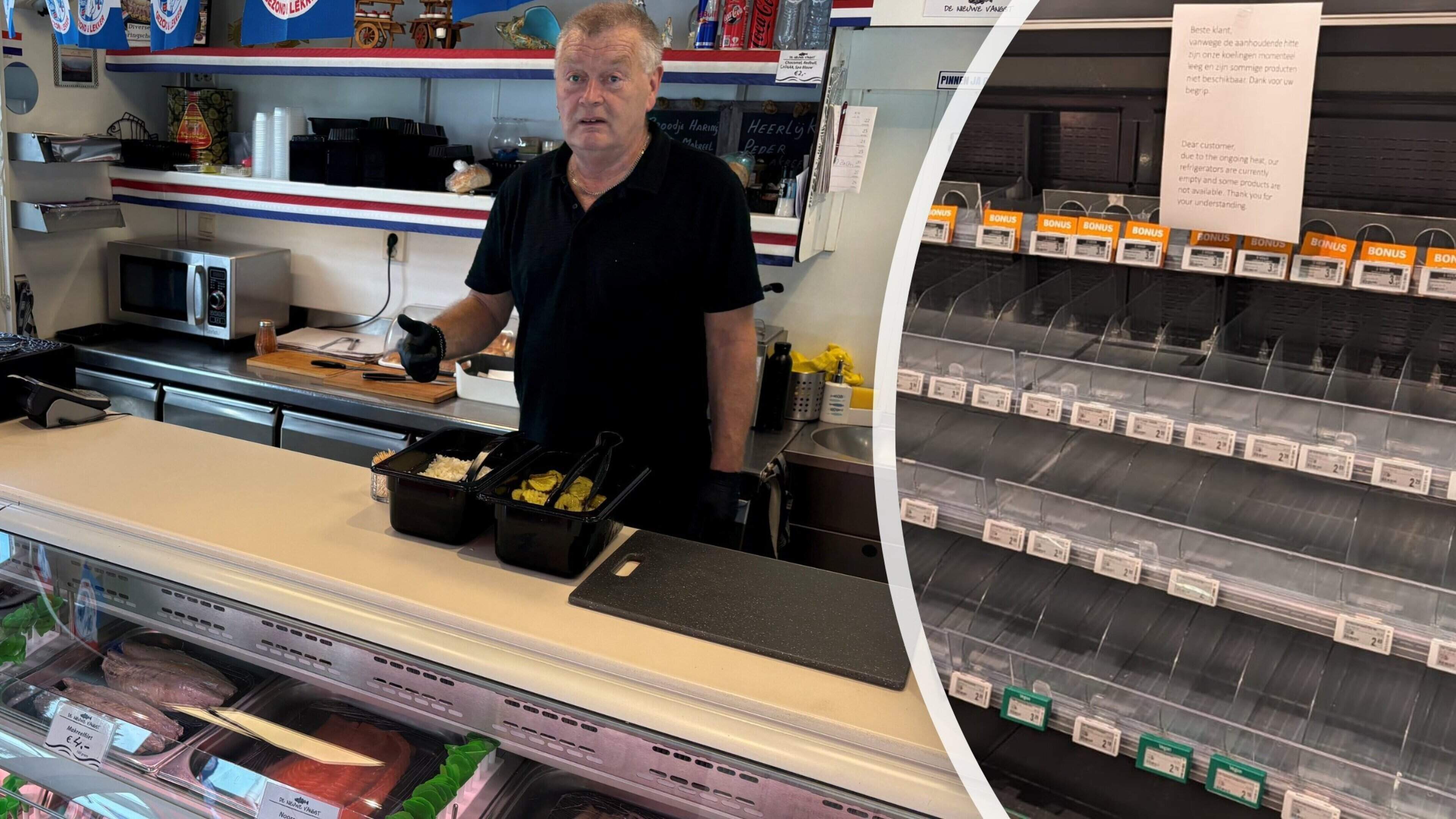 Koelingen vallen uit door extreme hitte: lege schappen in de winkels